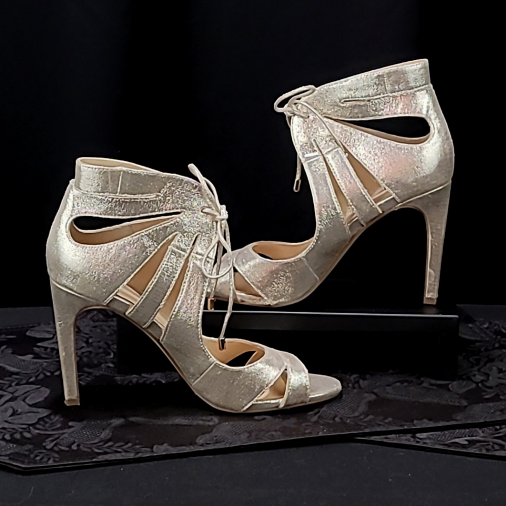 BCBG Generation - Size 6M Gold Stiletto Sandals